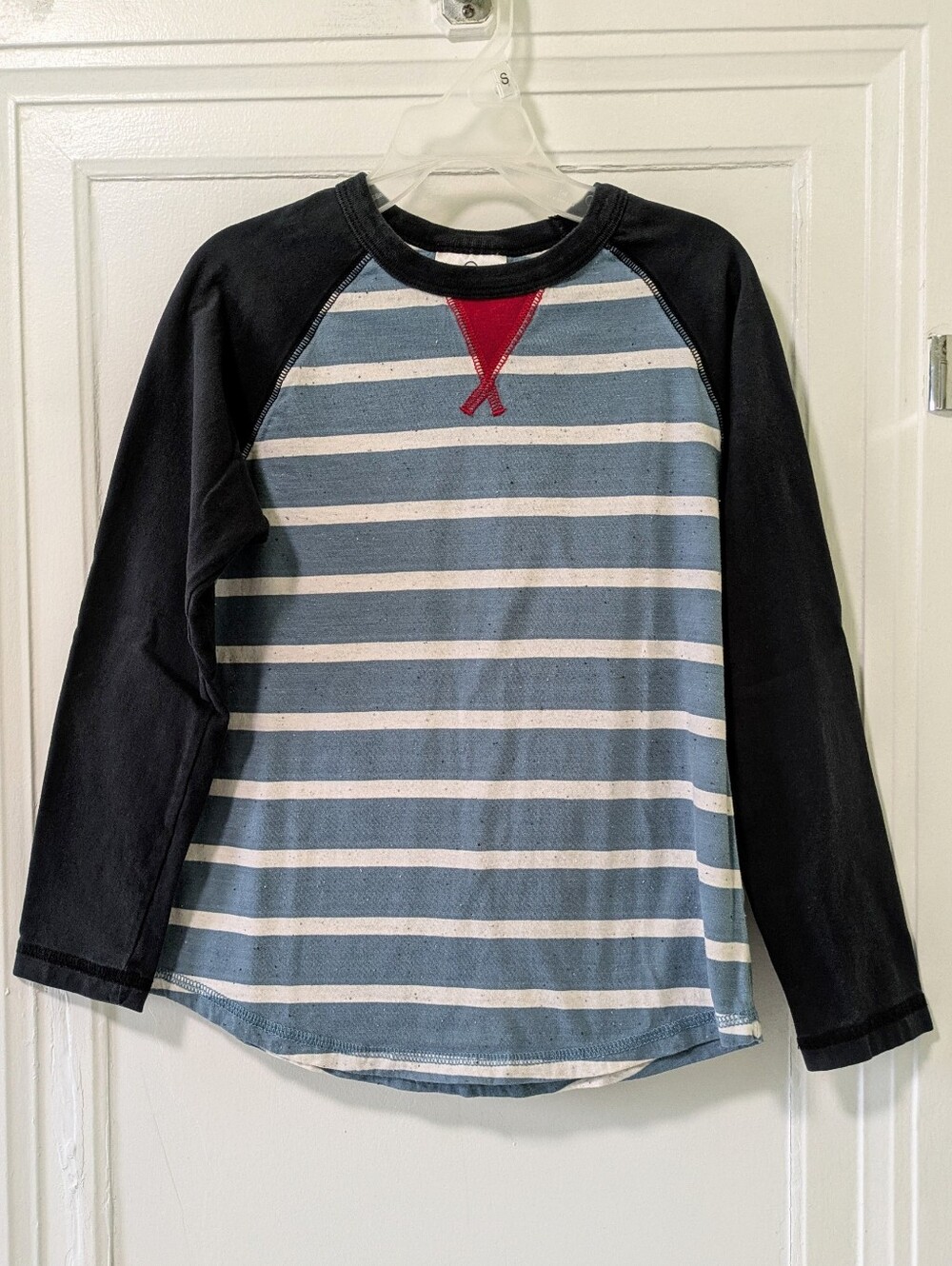 Hanna Andersson Striped Raglan Long-sleeve Tee